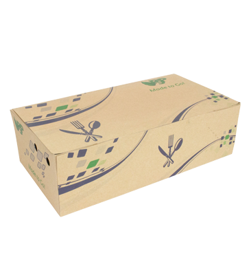 Large Snack Box Printed 9.25" x 5" x 2.75" Top Fold - 300/Case