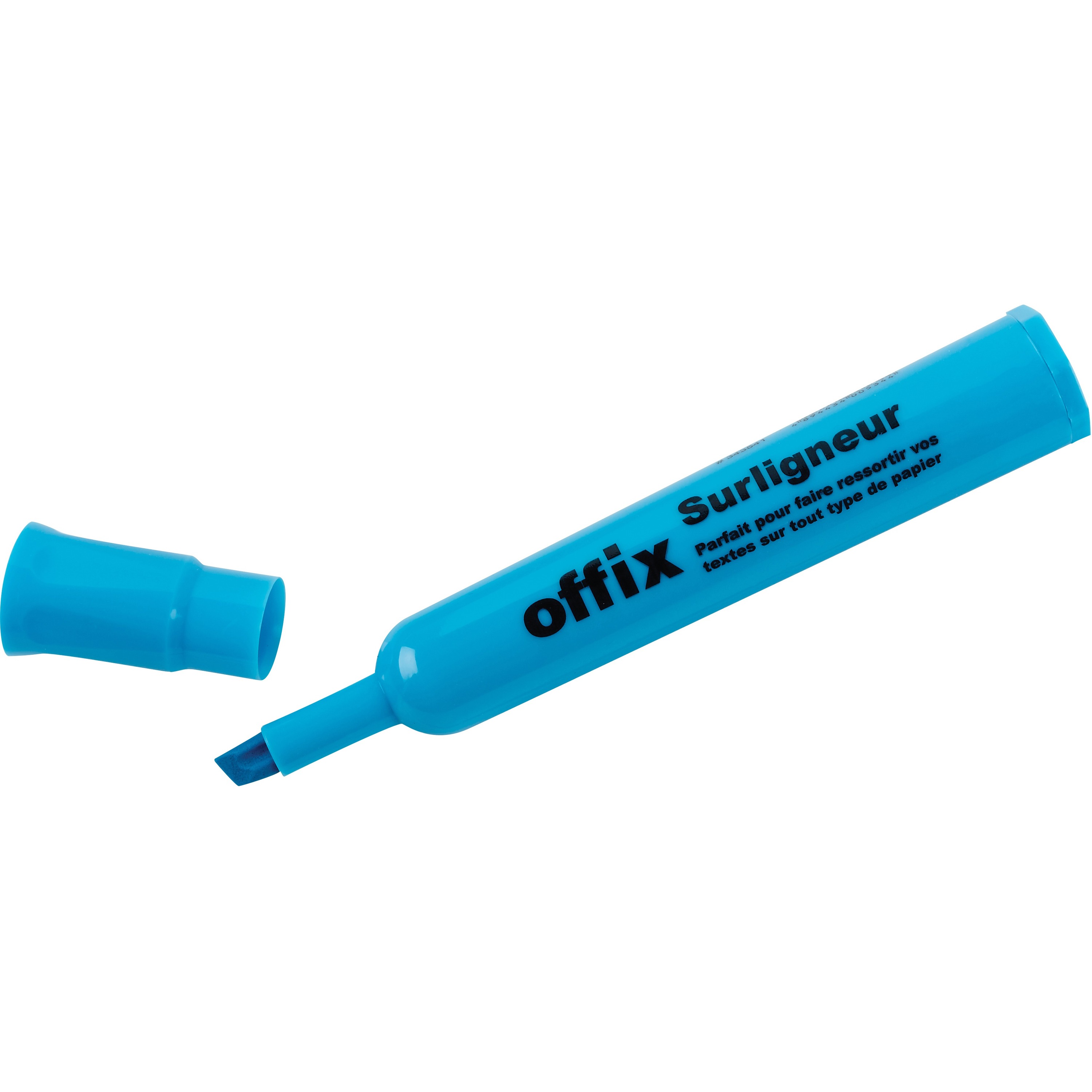 Offix Highlighter - Chisel Marker Point Style - Blue - 1 Dozen