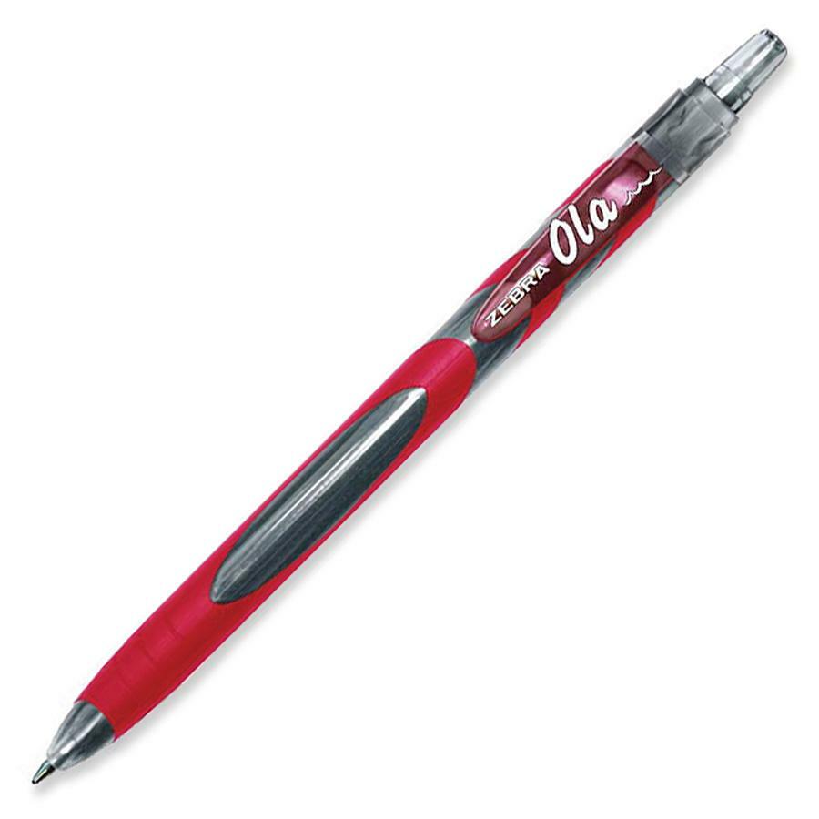 Zebra Pen OLA Ballpoint Pen - Red - 24/box