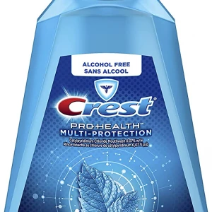 Crest Pro-Health Multi-Protection Alcohol Free Mouthwash, Clean Mint, 1 L