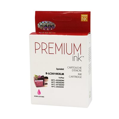Premium Compatible Magenta Inkjet Cartridge for Brother LC3019XXL