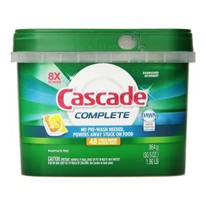 Cascade® Complete All-In-One Actionpacs Dishwasher Detergent, White, Blue and Green, - 48 pack