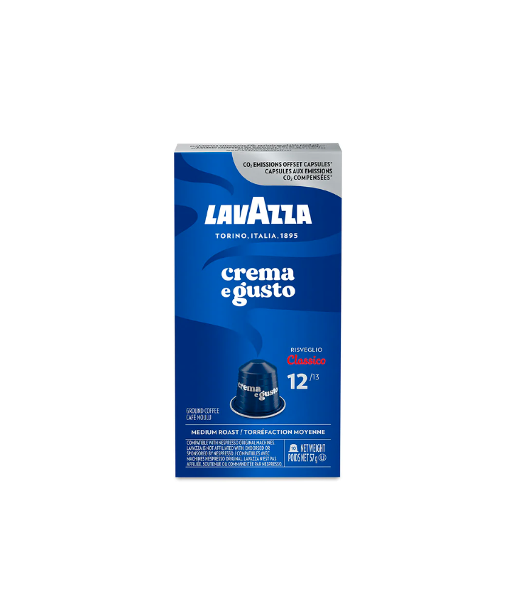 Lavazza Crema e Gusto Aluminum Nespresso Compatible Capsules - 10/Pack