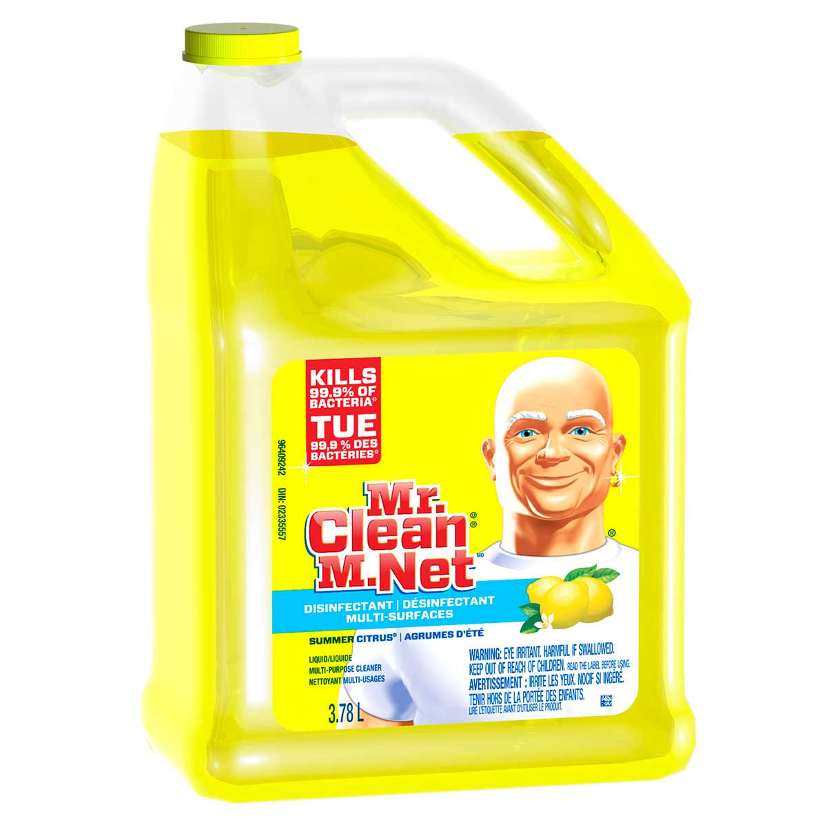 Mr. Clean Summer Citrus Disinfectant Cleaner 3.78 L - 4 Bottles