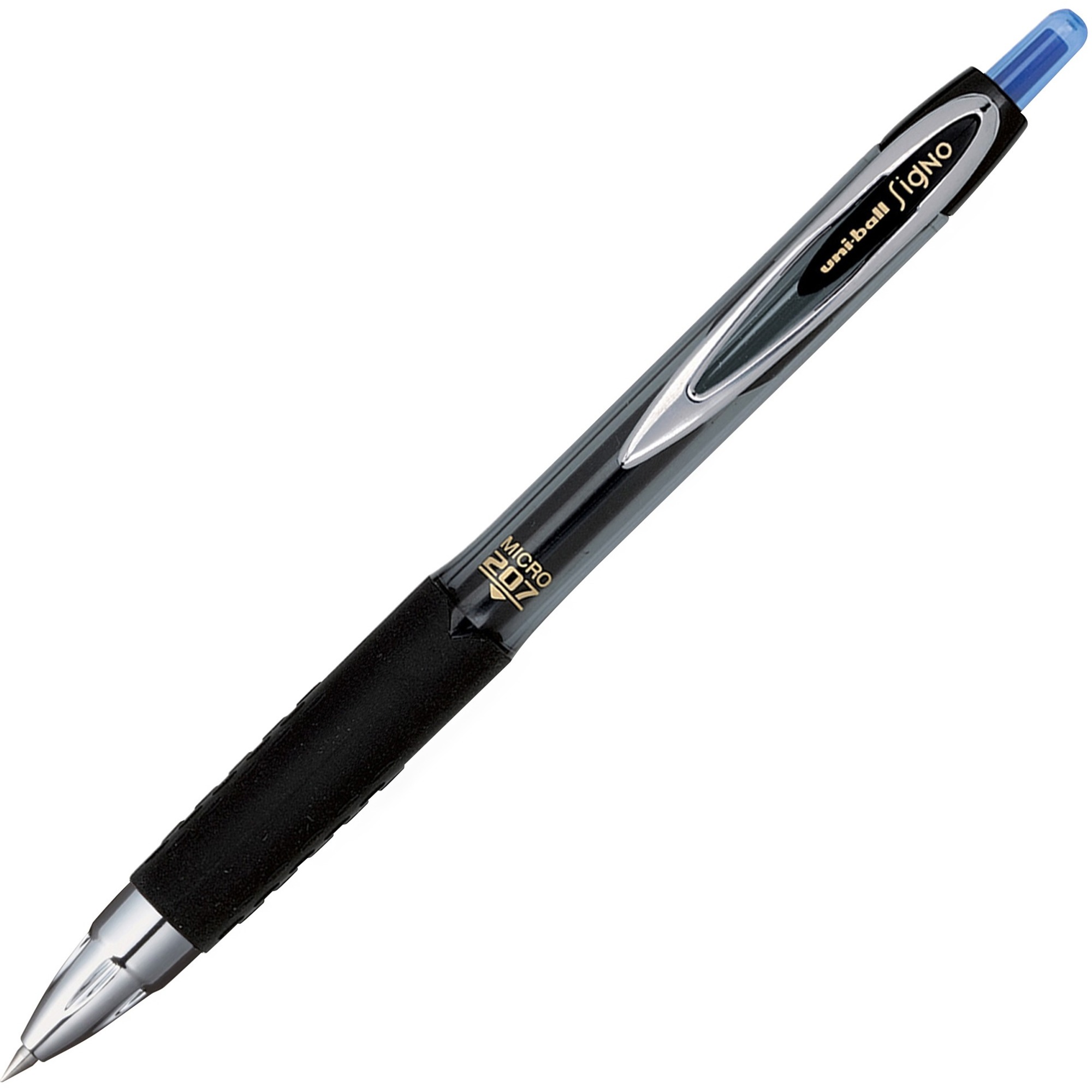 Uni-Ball 207 Retractable Blue Gel Pens - Each