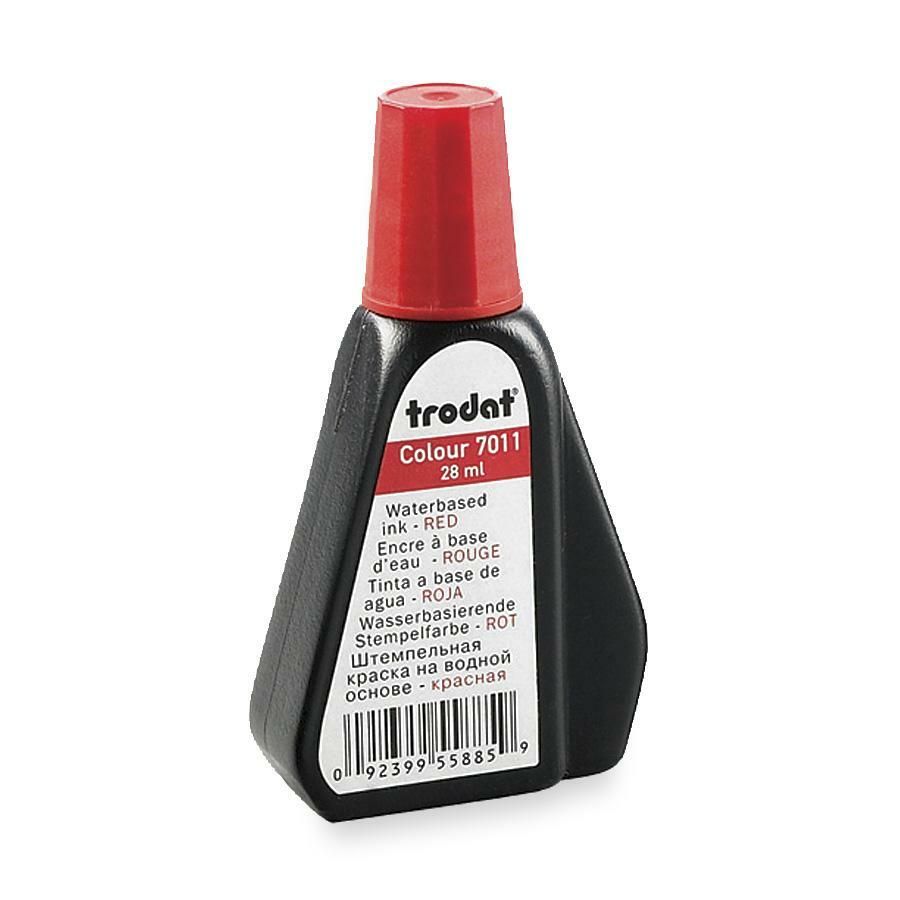 Trodat Stamp Pad Ink Red Refill - Each