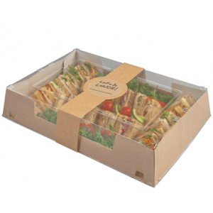 Let's Do Lunch Platter with Sleeve - Kraft - 25/case