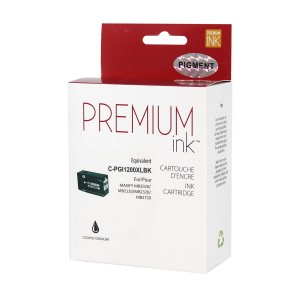 Premium Compatible Black Ink Pigment Cartridge for Canon PGI-1200XL