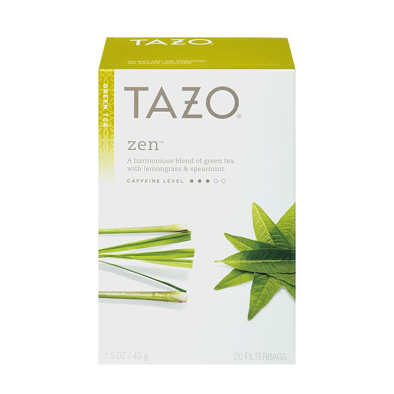 Tazo Zen Filterbag Tea 20 Count x 6 boxes/case