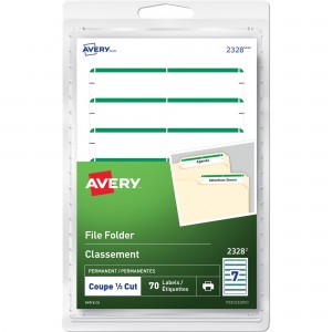 Avery® Print or Write File Folder Labels - 10 sheets - 70/pack