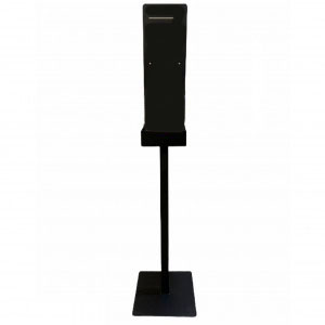 Hand Sanitizer Black Metal Stand-Alone Stand - Each