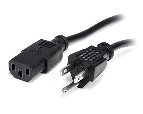 6ft Standard Computer Power Cord (NEMA 5-15 to IEC 60320 C13)  AC Power Cable for PC or Monitor -125V, 10A (PXT101)