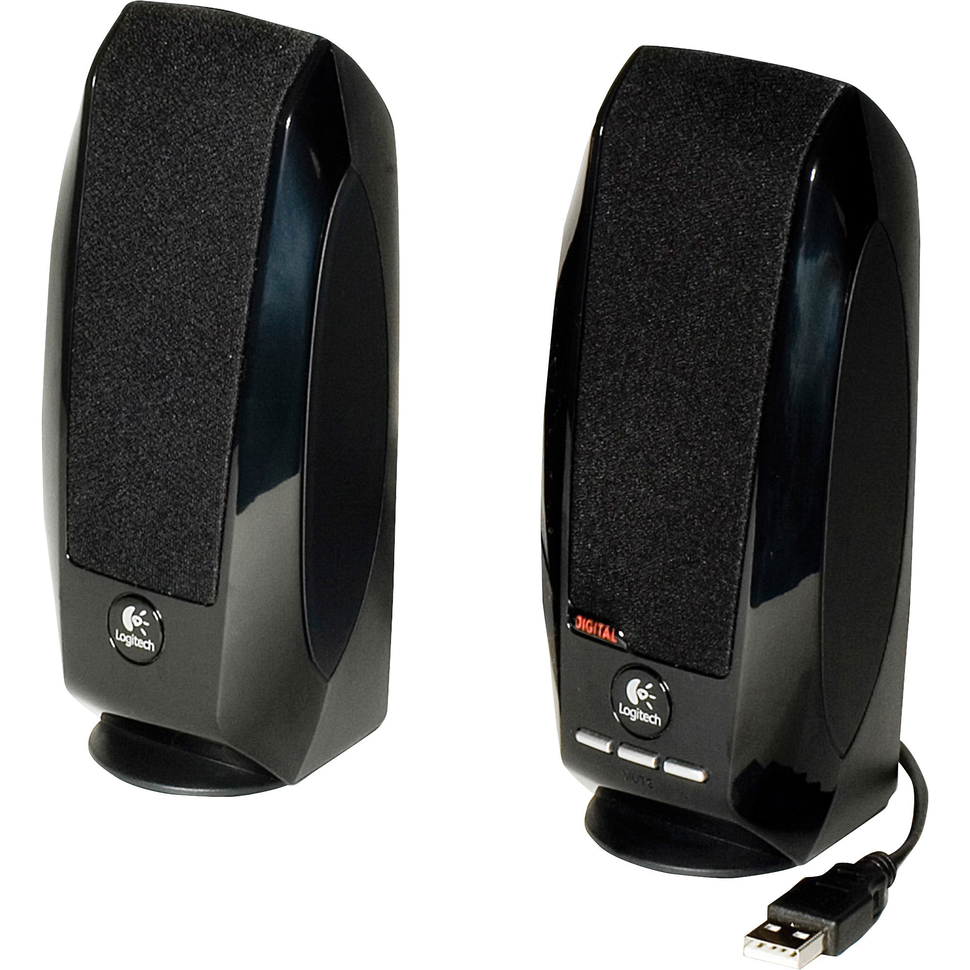 Logitech S-150 2.0 Speaker System - 1.2 W RMS - Black - Each