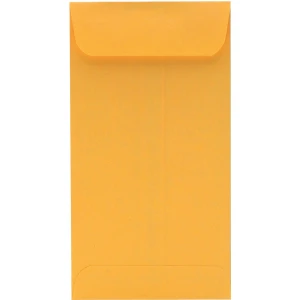 Business Source Little Coin No. 7 Kraft Envelopes -  3 1/2" Width x 6 1/2" Length - Gummed - 500/Box