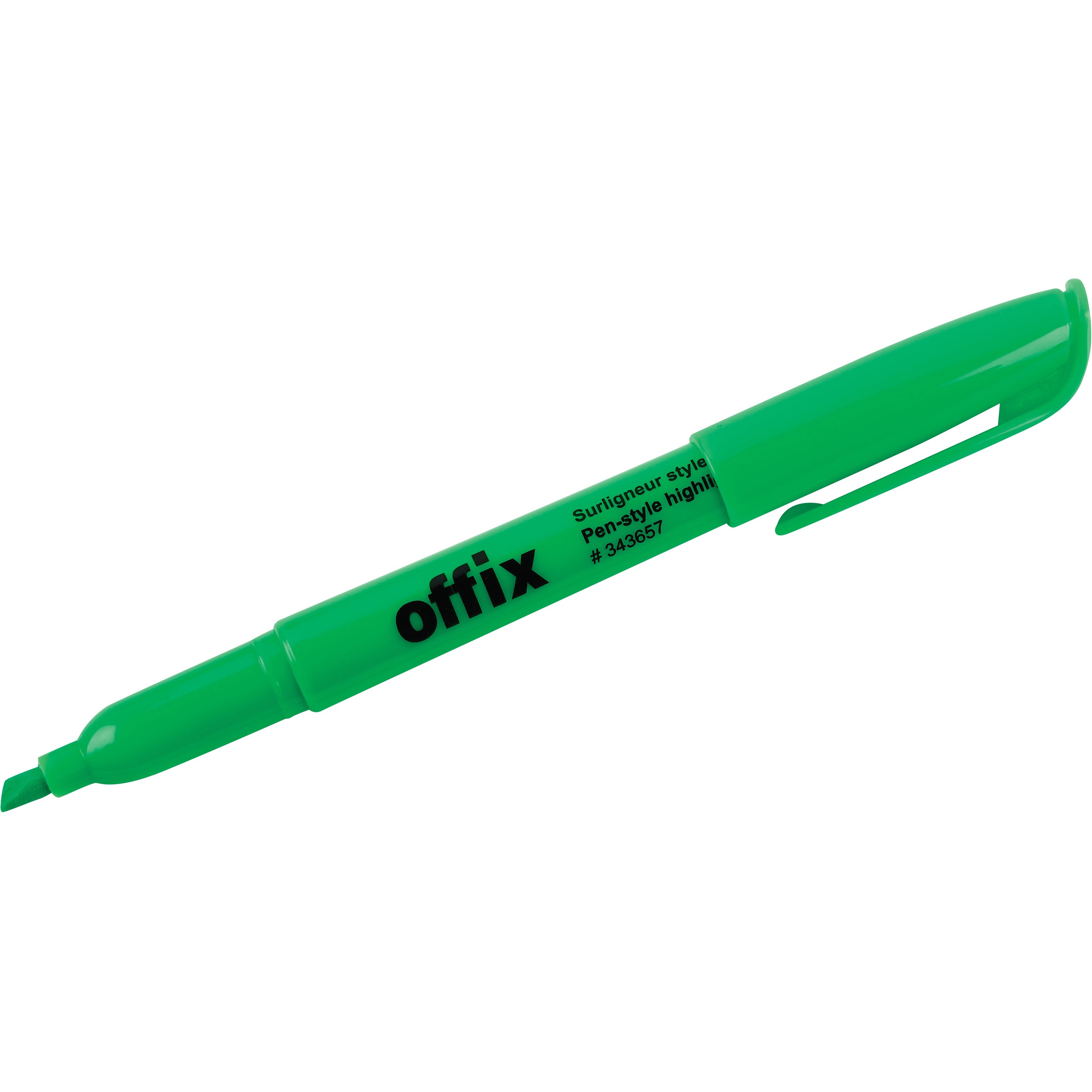 Offix Highlighter Set - Pen Style Style - Green - 1 Dozen