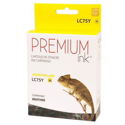Premium Compatible Ink Cartridge Brother LC75XL - Yellow