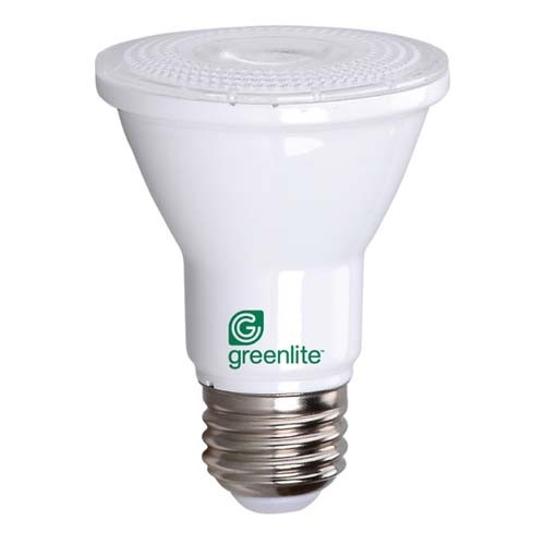 Greenlite 7W/LED/PAR20D/FL/27K - LED PAR20 - 7 Watt - 2700K Soft Whtie - Dimmable - 40 Deg Wet Location - 500 Lumens - 50 Watt Equals - Each