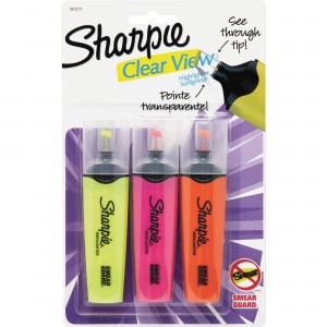Sharpie Clear View Highlighters Set - 3/Pack