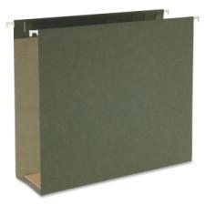 Smead 64279 Standard Green Hanging Box Bottom Folders - 3'' Folder Capacity - Letter - 8 1/2'' x 11'' Sheet Size - 3'' Expansion - 11 pt. Folder Thickness - Pressboard - Green - Recycled - 25