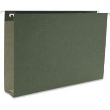 Smead 64359 Standard Green Hanging Box Bottom Folders - 2'' Folder Capacity - Legal - 8 1/2'' x 14'' Sheet Size - 2'' Expansion - 11 pt. Folder Thickness - Pressboard - Green - Recycled - 25 