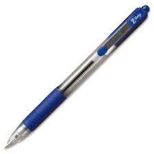 Zebra Pen Z-Grip - Medium Pen Point Type - 1 mm Pen Point Size - Blue Ink - Clear, Blue Barrel - 1 Dozen