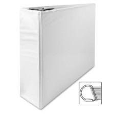Business Source Deluxe Slant Ring View 3'' White Binder -  Each
