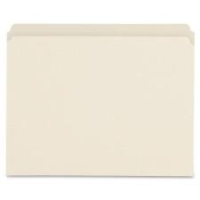 Sparco Straight Tab Cut File Folder - Letter - 8 1/2'' x 11'' Sheet Size - 3/4'' Expansion - 11 pt. Folder Thickness - Manila - Manila - Recycled - 100 / Box