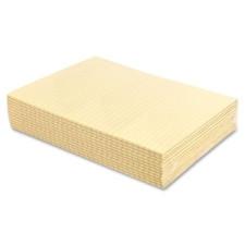 Sparco Ruled Memorandum Pad - 50 Sheets - Printed - Glue - 16 lb Basis Weight - Letter 8.5'' (215.9 mm) x 11'' (279.4 mm) - Canary Paper - 1Dozen