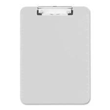 Sparco Translucent Clipboard - 9'' x 12'' - Low-profile - Plastic - Clear