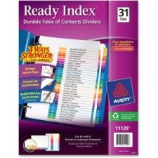Avery Ready Index Table of Contents Reference Divider - Printed 1 to 31 - 31 Tab(s)