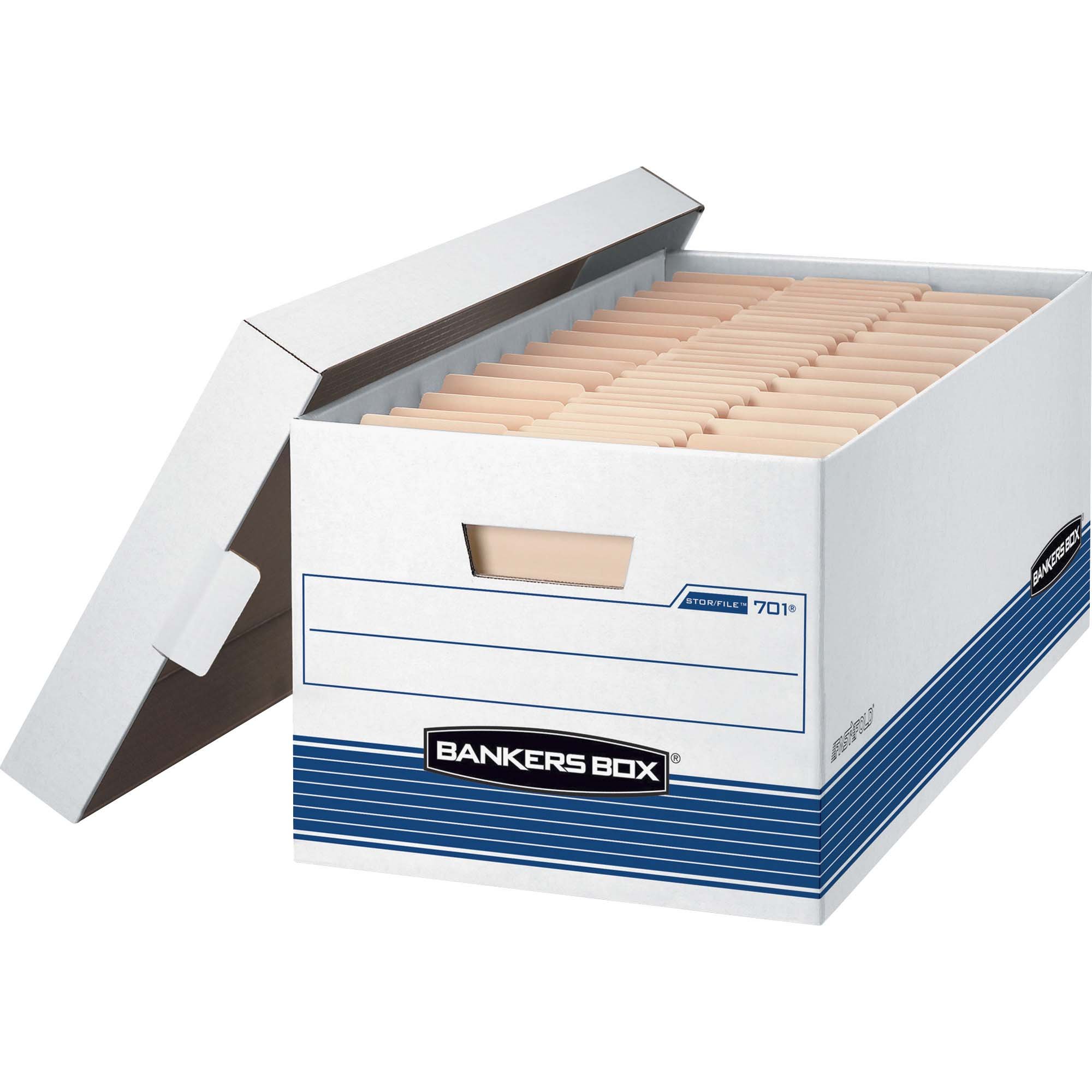 Bankers Box Storage and File - Letter, Lift-Off Lid - 12 Pack