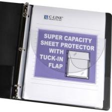 C-Line Super Capacity Sheet Protector with Tuck-in Flap - 200 x Sheet Capacity - For Letter 8.5'' x 11'' Sheet - Clear - Vinyl - 10 / Pack