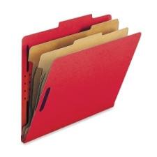 Sparco Classification Folder - Letter - 8 1/2'' x 11'' Sheet Size - 2 Divider(s) - Red - Recycled - 10 / Box