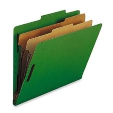 Sparco Classification Folder - Letter - 8 1/2'' x 11'' Sheet Size - 2 Divider(s) - Green - Recycled - 10 / Box