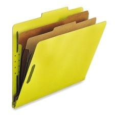 Sparco Classification Folder - Letter - 8 1/2'' x 11'' Sheet Size - 2 Divider(s) - Yellow - Recycled - 10 / Box