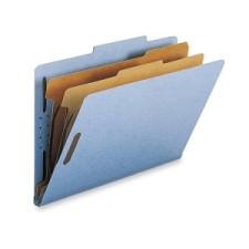 Sparco Classification Folder - Legal - 8 1/2'' x 14'' Sheet Size - 2 Divider(s) - Blue - Recycled - 10 / Box