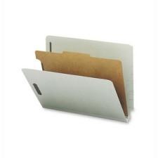 Sparco Classification Folder with Standard Divider - Letter - 8 1/2'' x 11'' Sheet Size - 1 Divider(s) - Gray - Recycled - 10 / Box