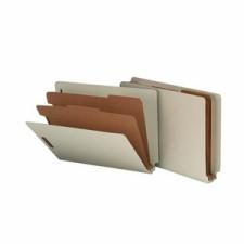 Sparco Classification Folder - Letter - 8 1/2'' x 11'' Sheet Size - 2 Divider(s) - Gray - Recycled - 10 / Box