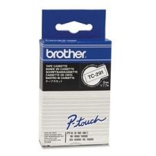 Brother P-Touch TC291 Laminated Tape - 23/64'' Width x 24 39/64 ft Length - White - 1 Each