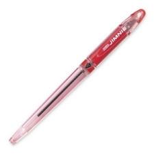Zebra Pen Jimnie Clip Ballpoint Pen - Medium Pen Point Type - 1 mm Pen Point Size - Refillable - Red Ink - Translucent Barrel - 1 Each