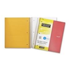 Hilroy Five Subject Notebook - 200 Sheets - Printed - Wire Bound - 8.5'' (215.9 mm) x 11'' (279.4 mm) - Assorted Paper - Poly Cover - 1Each