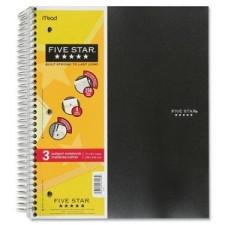 Hilroy Three Subject Notebook - 150 Sheets - Printed - Wire Bound - 8.5'' (215.9 mm) x 11'' (279.4 mm) - Assorted Paper - Poly Cover - 1Each