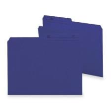 Smead Reversible File Folder 10362 - Letter - 8 1/2'' x 11'' Sheet Size - 3/4'' Expansion - 1/2 Tab Cut - Top Tab Location - 11 pt. Folder Thickness - Navy Blue - Recycled - 100 / Box