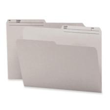 Smead Reversible File Folder 10363 - Letter - 8 1/2'' x 11'' Sheet Size - 3/4'' Expansion - 1/2 Tab Cut - Top Tab Location - 11 pt. Folder Thickness - Gray - Recycled - 100 / Box