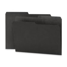 Smead Reversible File Folder 10364 - Letter - 8 1/2'' x 11'' Sheet Size - 3/4'' Expansion - 1/2 Tab Cut - Top Tab Location - 11 pt. Folder Thickness - Black - Recycled - 100 / Box