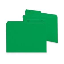 Smead Reversible File Folder 10367 - Letter - 8 1/2'' x 11'' Sheet Size - 3/4'' Expansion - 1/2 Tab Cut - Top Tab Location - 11 pt. Folder Thickness - Dark Green - Recycled - 100 / Box