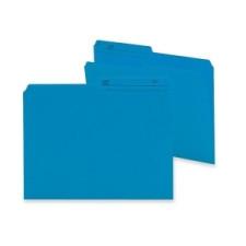 Smead Reversible File Folder 10373 - Letter - 8 1/2'' x 11'' Sheet Size - 3/4'' Expansion - 1/2 Tab Cut - Top Tab Location - 11 pt. Folder Thickness - Sky Blue - Recycled - 100 / Box