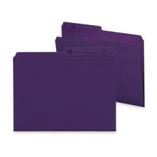 Smead Reversible File Folder 10378 - Letter - 8 1/2'' x 11'' Sheet Size - 3/4'' Expansion - 1/2 Tab Cut - Top Tab Location - 11 pt. Folder Thickness - Purple - Recycled - 100 / Box
