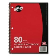 Hilroy Executive Coil One Subject Notebook 80 Sheets - Each