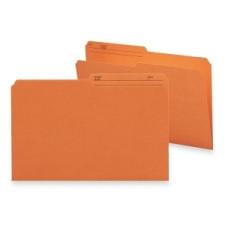 Smead Reversible File Folder 15370 - Legal - 3/4'' Expansion - 1/2 Tab Cut - Top Tab Location - 11 pt. Folder Thickness - Orange - Recycled - 100 / Box